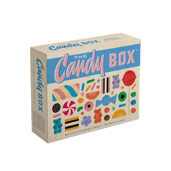 Personalised shop candy boxes