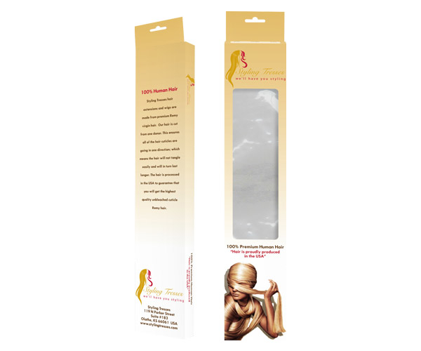 Custom Hangable Hair Extension Boxes