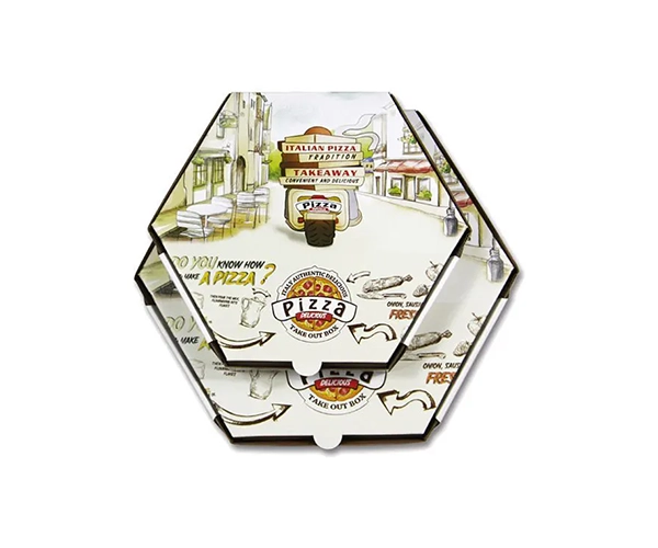 Custom Hexagonal Pizza Boxes
