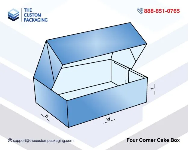 Four Corner Cake Box
