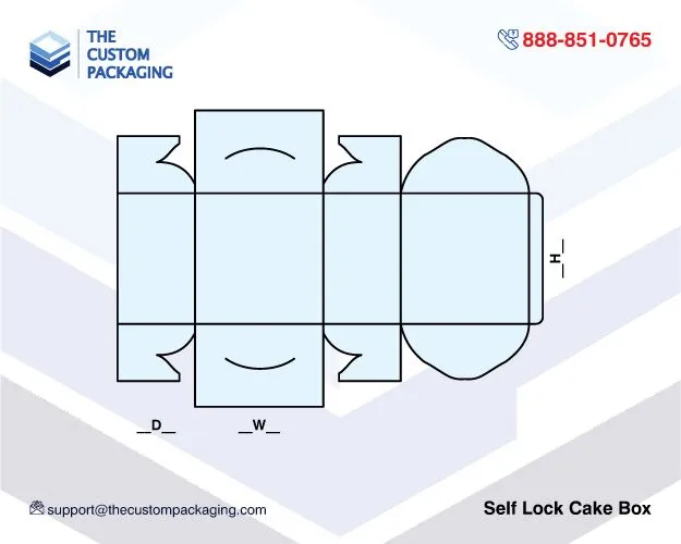 Self Lock Cake Box