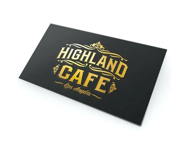 Business Cards with Foiling