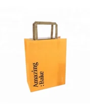 Custom Flat Handle Paper Bags