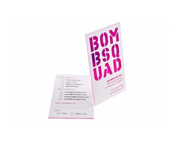 Embossed Business Cards