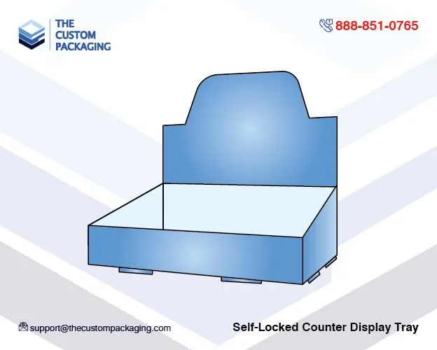 Self-Locked Counter Display Tray
